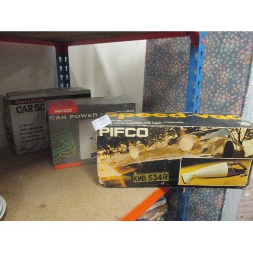 441 - PIFCO SPEED-VAC,  PIFCO CAR POWER POLISHER AND A  BLACK AND DECKER CAR SCRUBBER