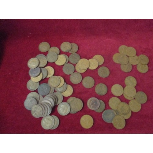 35 - TUB FULL OF BRITISH PENNIES - EDWARD VII TO ELIZABETH