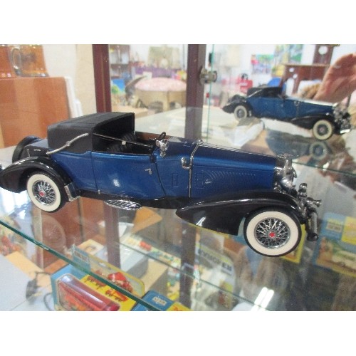 343 - FRANKLIN MINT DIE CAST 1:24 SCALE MODEL CAR - 1933 DUESENBERG J VICTORIA