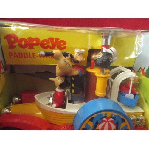 372 - ORIGINAL CORGI COMICS DIE CAST POPEYE PADDLE-WAGON 802 IN THE ORIGINAL PERIOD BOX 1967. VERY GOOD CO... 