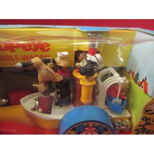 372 - ORIGINAL CORGI COMICS DIE CAST POPEYE PADDLE-WAGON 802 IN THE ORIGINAL PERIOD BOX 1967. VERY GOOD CO... 