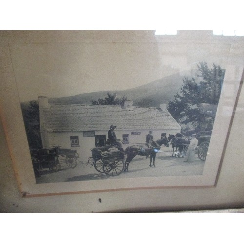 182 - THREE VERY LARGE OAK FRAMES CONTAINING VICTORIAN PHOTOGRAPHIC PRINTS OF KILLARNEY IN COUNTY KERRY IR... 