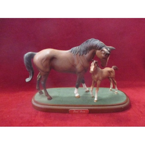 4 - ROYAL DOULTON CHINA MARE AND FOWL ON STAND ENTITLED 