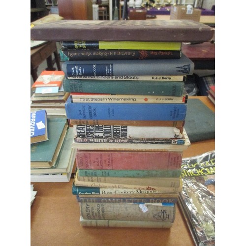 305 - A GOOD SELECTION OF VINTAGE COOKERY BOOKS INC 