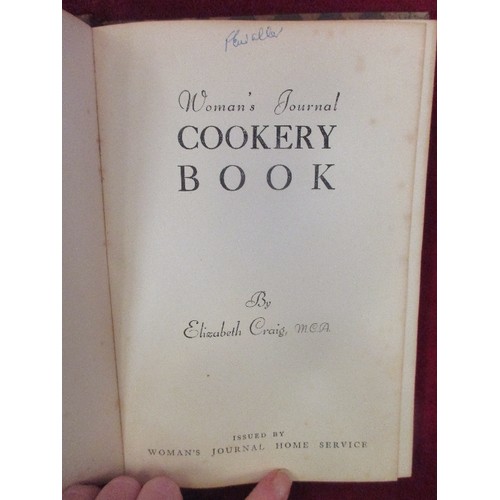 305 - A GOOD SELECTION OF VINTAGE COOKERY BOOKS INC 