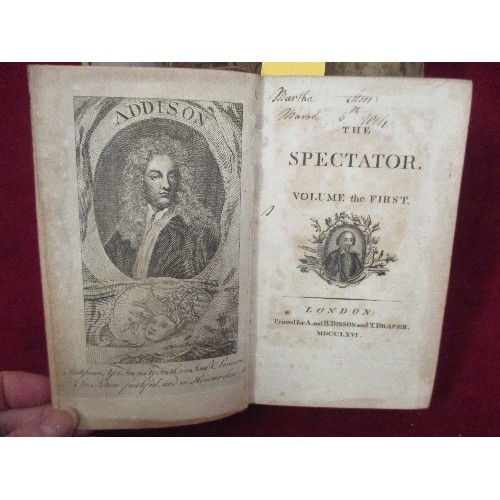 307 - THREE RARE 18TH CENTURY BOOKS, INCLUDING: 
1. 