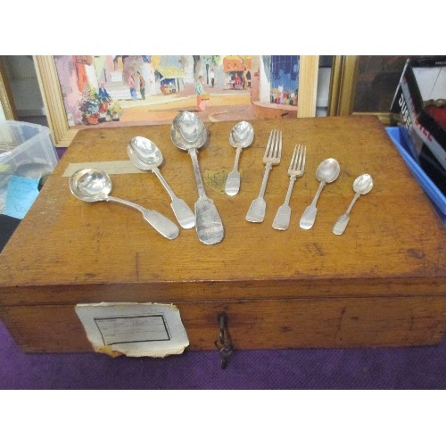 145 - A SUPERB AND LARGE CANTEEN OF VICTORIAN STERLING SILVER CUTLERY, ALL BY THE GOLDSMITHS AND SILVERSMI... 