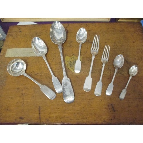 145 - A SUPERB AND LARGE CANTEEN OF VICTORIAN STERLING SILVER CUTLERY, ALL BY THE GOLDSMITHS AND SILVERSMI... 