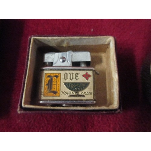 72 - A VERY GOOD COLLECTION OF ANTIQUE CIGARETTE LIGHTERS INCLUDING AN ORIGINAL WW1 BULLET TRENCH LIGHTER... 