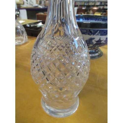 257 - A WATERFORD CRYSTAL DECANTER WITH ETCHED MARK TO BASE