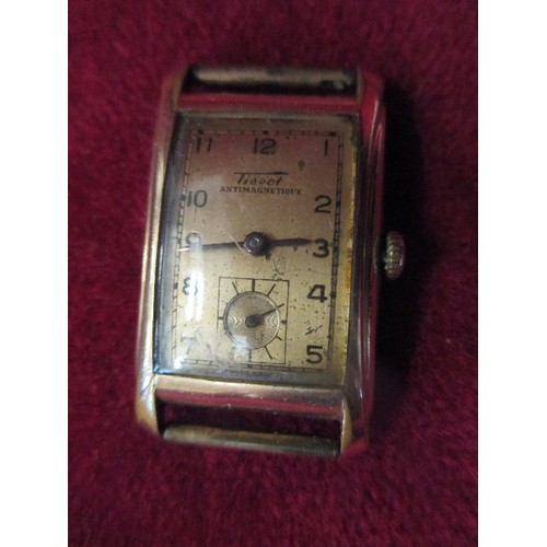 54 - VINTAGE TISSOT GENTS WRIST WATCH AND CONDOR EX STRAP