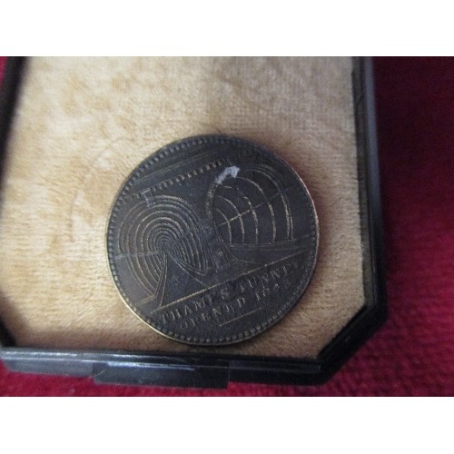 102A - 1843 TOKEN FOR THE OPENING OF THE THAMES TUNNEL, BY W GRIFFIN