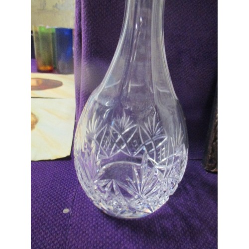 258A - CUT GLASS WINE DECANTER