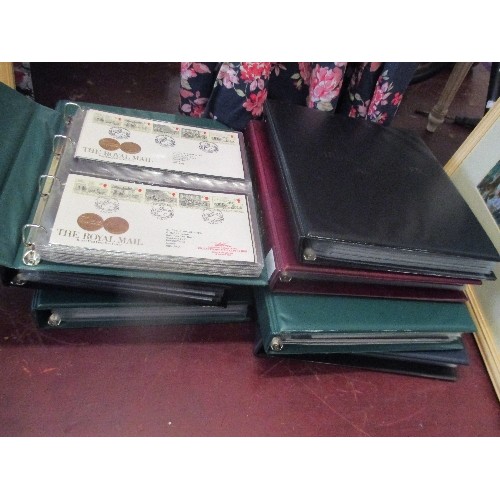 308 - 8 ALBUMS OF GB FIRST DAY COVERS - 1980'S TO 2000'S. INCLUDES COMMEMORATIVES  / DEFINITIVES, MINI SHE... 