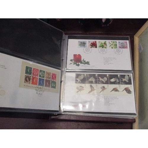 308 - 8 ALBUMS OF GB FIRST DAY COVERS - 1980'S TO 2000'S. INCLUDES COMMEMORATIVES  / DEFINITIVES, MINI SHE... 