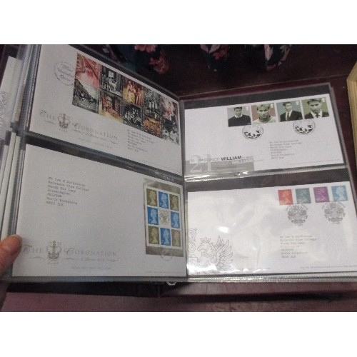 308 - 8 ALBUMS OF GB FIRST DAY COVERS - 1980'S TO 2000'S. INCLUDES COMMEMORATIVES  / DEFINITIVES, MINI SHE... 