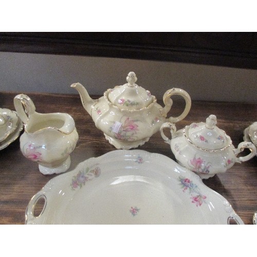 254A - ROSENTHAL POMPADOUR TEA SERVICE - BEAUTIFUL QUALITY TEA SERVICE FOR 6