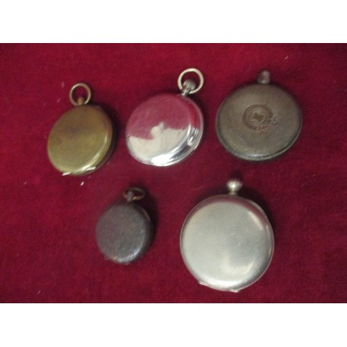 75 - 5 POCKET WATCHES -  SPARES OR REPAIR