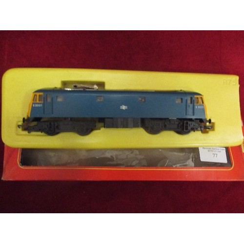 77 - TRI-ANG  HORNBY, R.753, E.3001 BO BO ELECTRIC LOCO