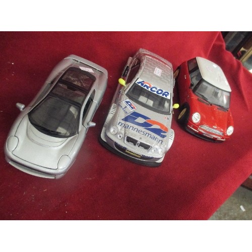 93 - BURAGO MINI COOPER, MAISTO JAGUAR AND MERCEDES BENZ CLK-DTM 2000