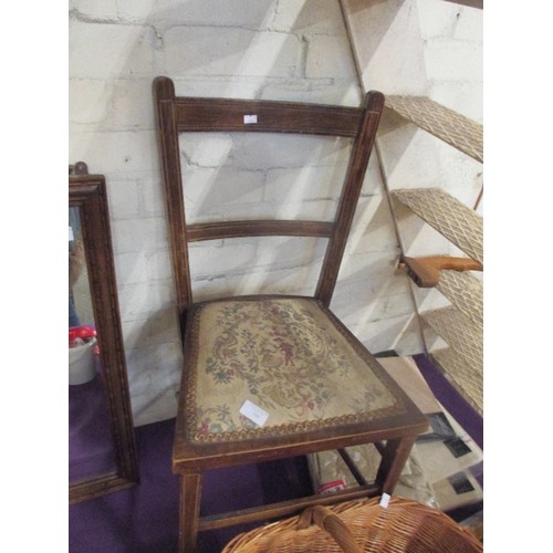 168 - SMALL EDWARDIAN SINGLE CHAIR