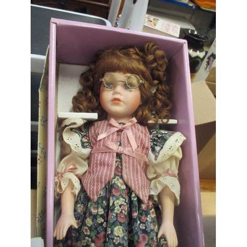 439 - THREE PORCELAIN DOLLS INC 