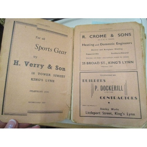 444 - KELLY'S DIRECTORY OF KING'S LYNN 1951 AND KING'S LYNN AND WEST NORFOLK BLUE BOOK 1973