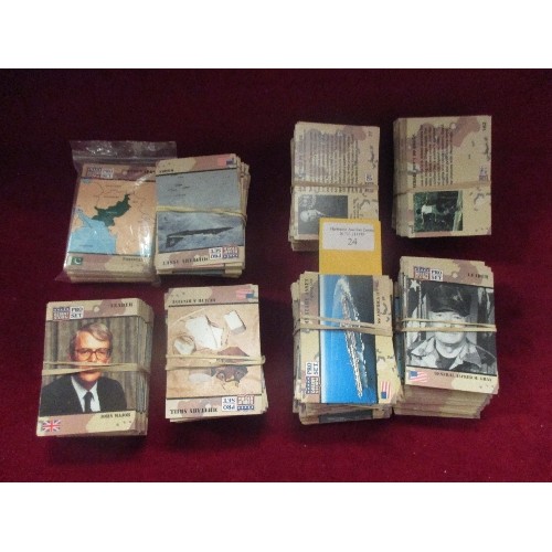 24 - LARGE QUANTITY OF TRADING CARDS PRO SET, DESERT STORM, MILITARY ASSET. INC USS JOHN F KENNEDY, HOWIT... 