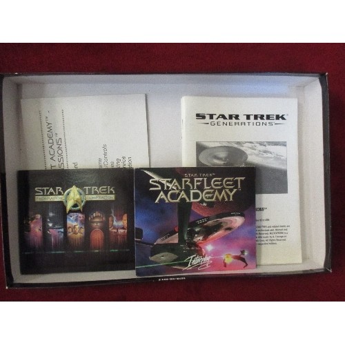 76 - STAR TREK FEDERATION COMPILATION FULL PC-10DC ROM, GAME IN BOX WITH INSTRUCTIONS