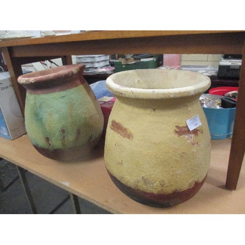 180 - TWO RUSTIC EGYPTIAN POTS