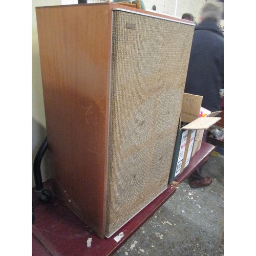 197 - LARGE VINTAGE SPEAKER BY H J LEAK & CO, ENGLAND  - 66CM