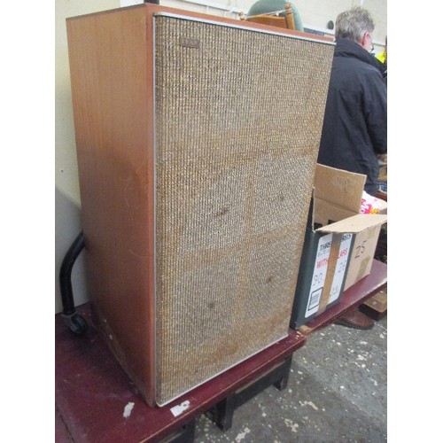 197 - LARGE VINTAGE SPEAKER BY H J LEAK & CO, ENGLAND  - 66CM