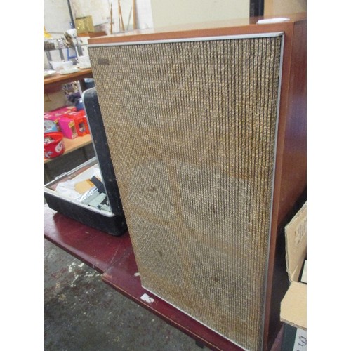 197 - LARGE VINTAGE SPEAKER BY H J LEAK & CO, ENGLAND  - 66CM