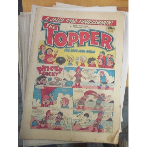 221 - PILE OF TOPPER COMICS - 1980'S AND 90'S