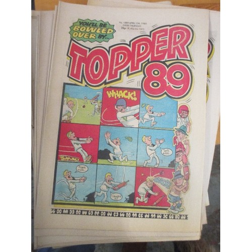 221 - PILE OF TOPPER COMICS - 1980'S AND 90'S