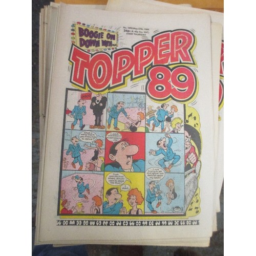 221 - PILE OF TOPPER COMICS - 1980'S AND 90'S