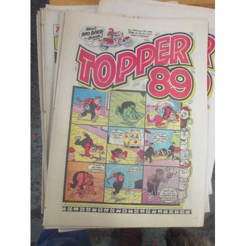 221 - PILE OF TOPPER COMICS - 1980'S AND 90'S