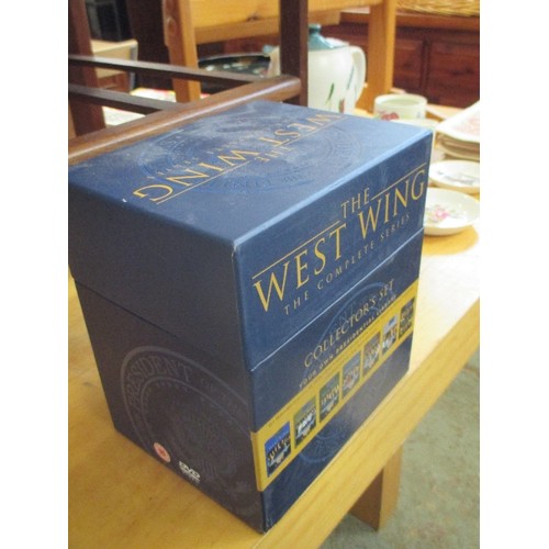 219 - THE WEST WING BOX SET OF DVDS - MOST STILL IN CELLOPHANE WRAPPING