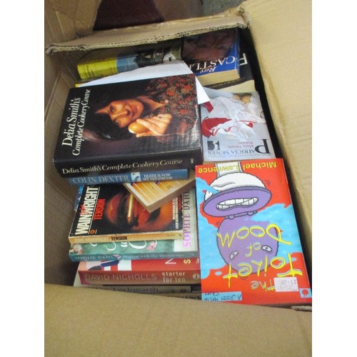 288 - 8 BOXES OF QUALITY BOOKS - REFERERNCE, NOVELS, MANY ON RELIGIOUS THEMES