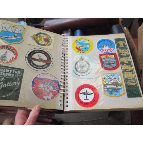 268 - A VERY GOOD LATE 20TH CENTURY COLLECTION IN 11 ALBUMS OF BADGES INCLUDING PLACES OF INTEREST, EVENTS... 