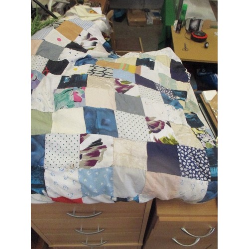 249 - HAND MADE PATCHWORK QUILT DUVET COVER