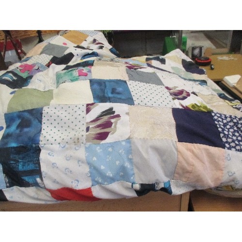 249 - HAND MADE PATCHWORK QUILT DUVET COVER