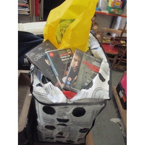 330 - LARGE BAG OF DVD'S - THRILLER, CLASSIC, ENTERTAINMENT ETC INCLUDES CHILDREN OF MEN, TIM BURTON'S COR... 