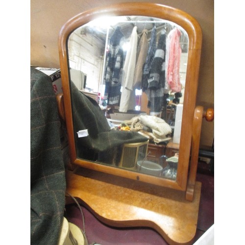 191 - VICTORIAN MAHOGANY FRAMED DRESSING TABLE MIRROR