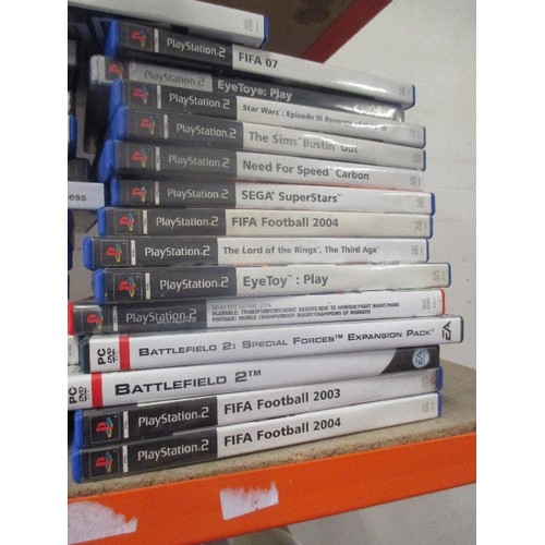 365 - 29 X PLAYSTATION 2 GAMES INC FIFA, BATTLEFIELD 2, SEGA, BUZZ, SKY ODYSSEY