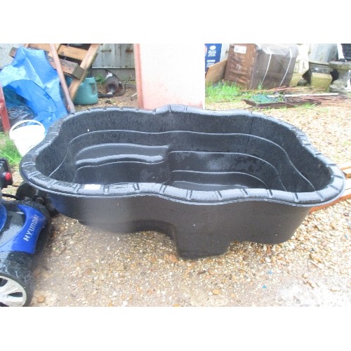 419 - GARDEN POND - BLACK PLASTIC