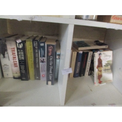 156 - TWO CUBES OF WW2 & MILITARY BOOKS INC 