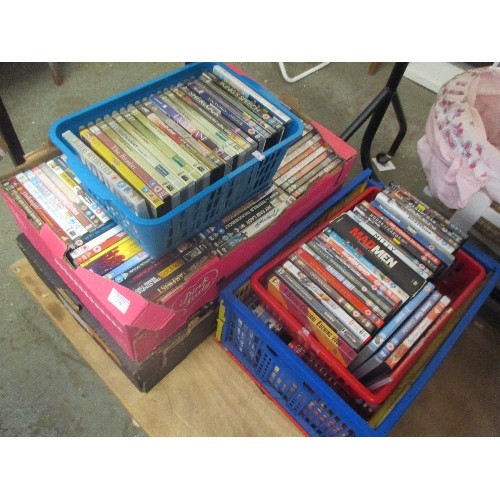 279 - 5 X BOXES OF DVD'S INCLUDING DRAMA, SCIENCE FICTION, COMEDY, TV SERIES ETC