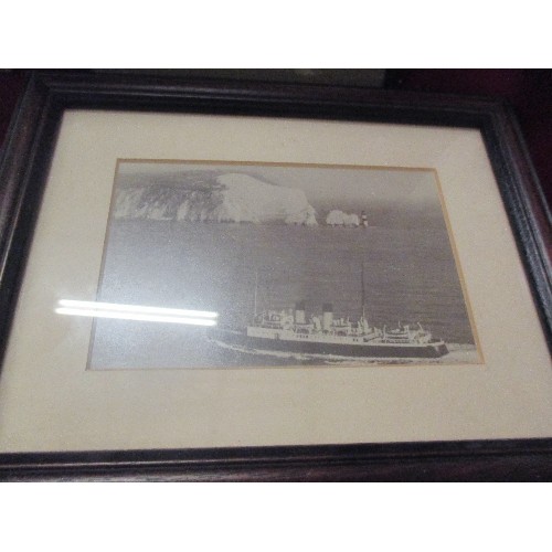 51 - A BOX OF VINTAGE PHOTOS AND FRAMES. INCLUDES A 19TH CENTURY FRAMED PHOTOGRAPH OF 