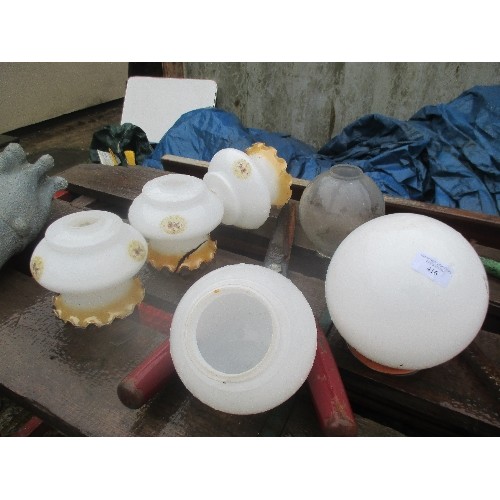 416 - 5 X LAMP GLOBES